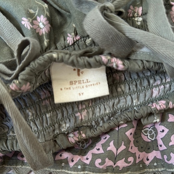 Spell Green and Pink Floral Top - Picture 2 of 2